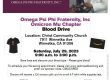 Omicron Mu Chapter Blood Drive Flyer